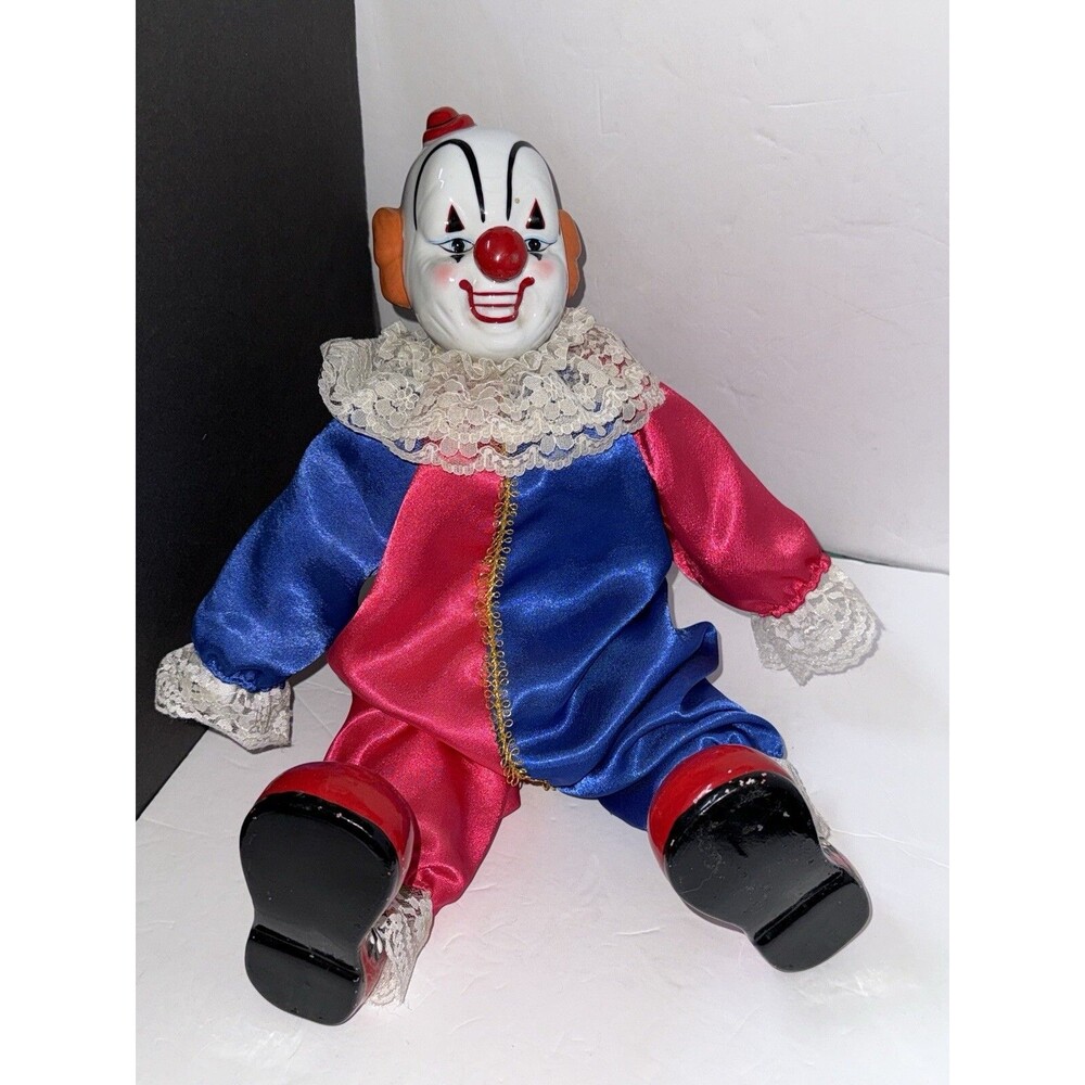 12"  Doll 1980's Porcelain Clown